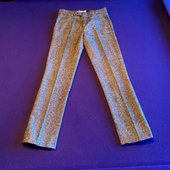Isaac Mizrahi Grey Textured Pleated Dress Pants Boys Size 12 - Picture 1 of 4